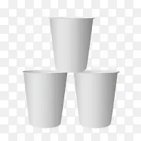 矢量一次性杯子三个双排-空若网 矢量一次性杯子三个双排-空若网