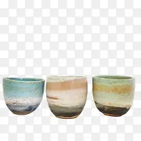 三个水彩杯子-空若网 三个水彩杯子-空若网