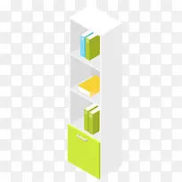 时尚卡通格子书柜-空若网 时尚卡通格子书柜-空若网