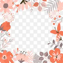 彩色树叶边框设计-空若网 彩色树叶边框设计-空若网