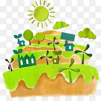卡通环保卡通场景-空若网 卡通环保卡通场景-空若网