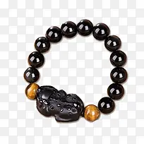 黑曜石虎眼石手链-空若网 黑曜石虎眼石手链-空若网