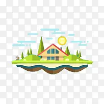 扁平化高端意境建设建筑房屋楼房-空若网 扁平化高端意境建设建筑房屋楼房-空若网