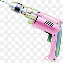 彩色电钻png矢量素材-空若网 彩色电钻png矢量素材-空若网