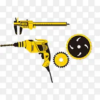 电钻安装工具测量PNG矢量素材-空若网 电钻安装工具测量PNG矢量素材-空若网