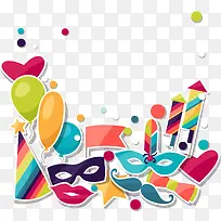 卡通多彩面具-空若网 卡通多彩面具-空若网