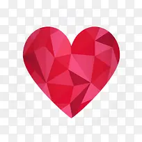 红色钻石心形-空若网 红色钻石心形-空若网