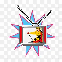 卡通电视矢量-空若网 卡通电视矢量-空若网