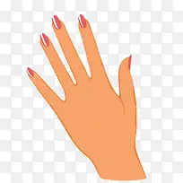 摊开的手掌手绘素材-空若网 摊开的手掌手绘素材-空若网