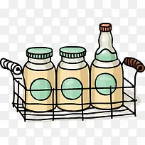 卡通线条厨房用品调味瓶-空若网 卡通线条厨房用品调味瓶-空若网