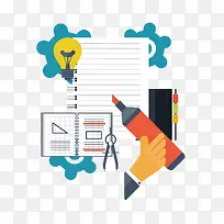 矢量扁平化创意图案-空若网 矢量扁平化创意图案-空若网