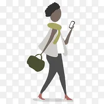 矢量卡通城市人物时尚女性素材-空若网 矢量卡通城市人物时尚女性素材-空若网