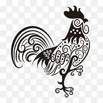 鸡年剪纸素材-空若网 鸡年剪纸素材-空若网