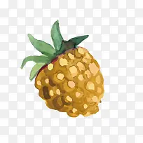 卡通手绘水果装饰海报设计菠萝-空若网 卡通手绘水果装饰海报设计菠萝-空若网