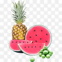 卡通手绘水果装饰海报设计-空若网 卡通手绘水果装饰海报设计-空若网