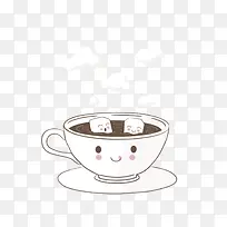 手绘咖啡和糖-空若网 手绘咖啡和糖-空若网