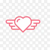 翅膀爱心图标-空若网 翅膀爱心图标-空若网