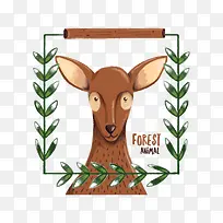 卡通可爱的森林动物免抠素材-空若网 卡通可爱的森林动物免抠素材-空若网