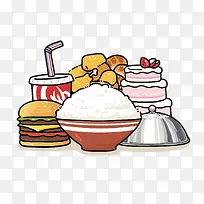 矢量卡通食物食品-空若网 矢量卡通食物食品-空若网