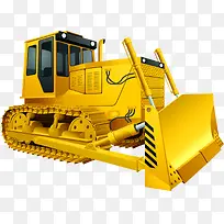 卡通手绘卡通推土机插画-空若网 卡通手绘卡通推土机插画-空若网