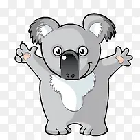 手绘可爱小熊伸手-空若网 手绘可爱小熊伸手-空若网