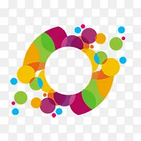 彩色圆形拼图-空若网 彩色圆形拼图-空若网