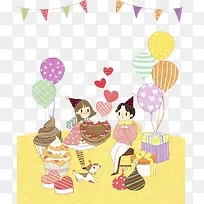 过生日的小朋友-空若网 过生日的小朋友-空若网