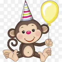 过生日的小猴-空若网 过生日的小猴-空若网
