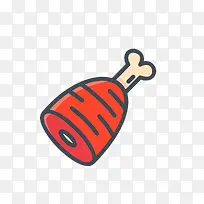 大腿肉矢量图-空若网 大腿肉矢量图-空若网