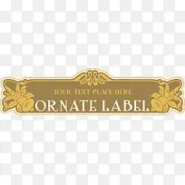 欧式复古横标矢量图-空若网 欧式复古横标矢量图-空若网
