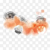 梦幻彩色花卉背景矢量图-空若网 梦幻彩色花卉背景矢量图-空若网