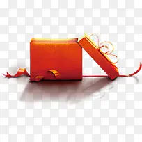 橙色卡通打开礼盒-空若网 橙色卡通打开礼盒-空若网