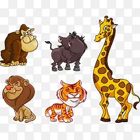 可爱矢量卡通动物图片-空若网 可爱矢量卡通动物图片-空若网