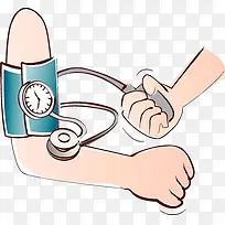 手绘血压计-空若网 手绘血压计-空若网