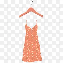 手绘橙色小礼服-空若网 手绘橙色小礼服-空若网