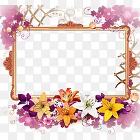 梦幻花纹边框-空若网 梦幻花纹边框-空若网