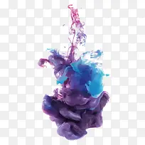矢量紫色水墨-空若网 矢量紫色水墨-空若网