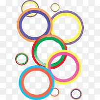 彩色几何圆圈-空若网 彩色几何圆圈-空若网
