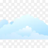 卡通手绘蓝色渐变白云背景-空若网 卡通手绘蓝色渐变白云背景-空若网