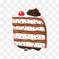 卡通手绘多层三角蛋糕-空若网 卡通手绘多层三角蛋糕-空若网