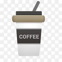 黑色咖啡杯子饮品-空若网 黑色咖啡杯子饮品-空若网