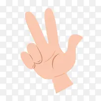 创意矢量剪刀手手指-空若网 创意矢量剪刀手手指-空若网