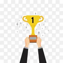 矢量手和奖杯-空若网 矢量手和奖杯-空若网