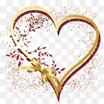 爱心丝带框架-空若网 爱心丝带框架-空若网