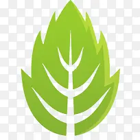 对称的绿色叶子矢量循环-空若网 对称的绿色叶子矢量循环-空若网