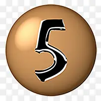 金色圆形数字-空若网 金色圆形数字-空若网