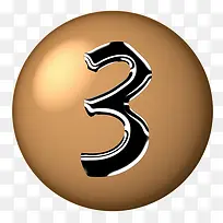 金色圆形数字-空若网 金色圆形数字-空若网
