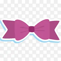 紫色矢量对称卡通蝴蝶领结-空若网 紫色矢量对称卡通蝴蝶领结-空若网