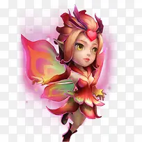 蝴蝶翅膀花精灵少女卡通游戏-空若网 蝴蝶翅膀花精灵少女卡通游戏-空若网