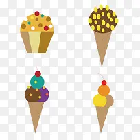 可爱卡通冰激凌免抠素材-空若网 可爱卡通冰激凌免抠素材-空若网